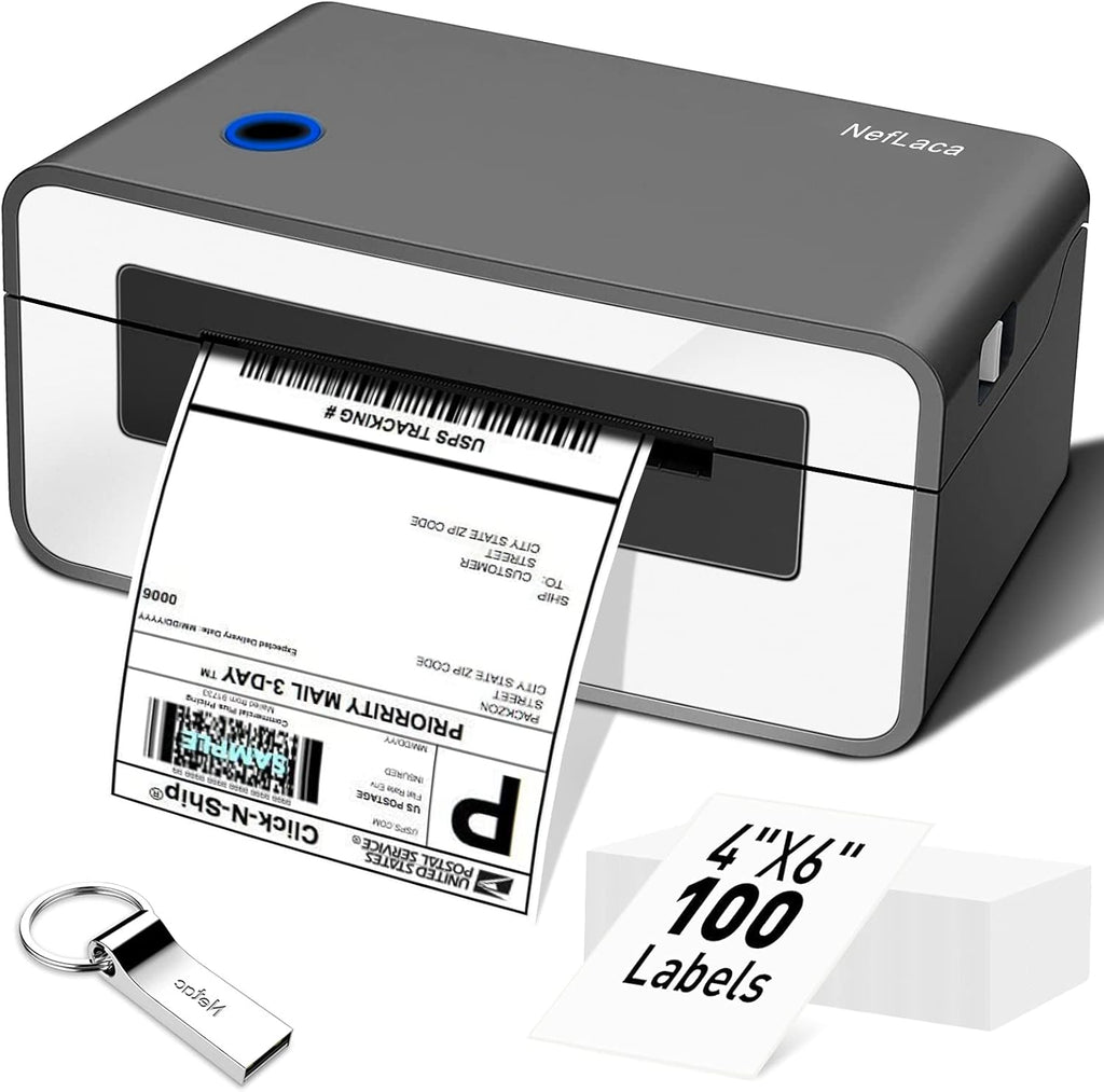 Bluetooth Thermal Label Printer 4x6, Portable Wireless Shipping Label Printer V17779