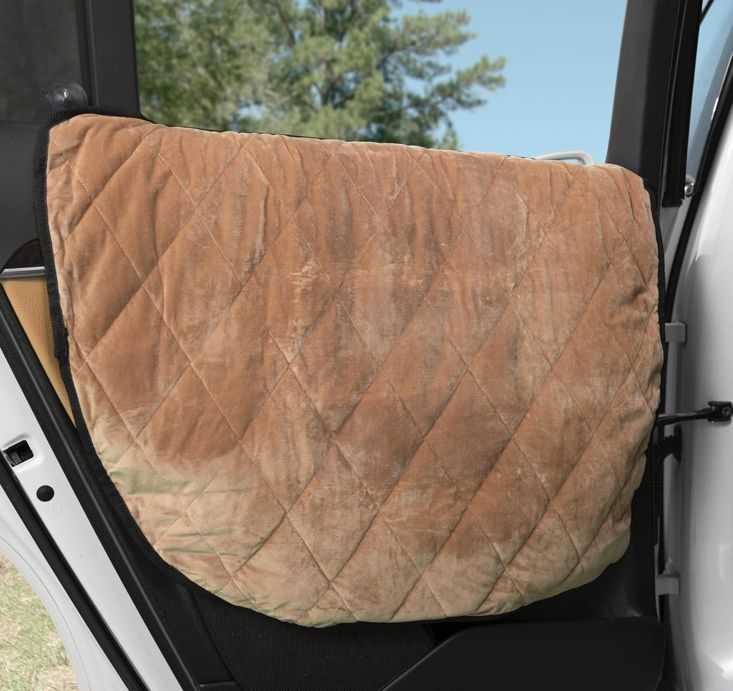 Velvet Car Door Protector, Washable Waterproof, Set of 2 London Grey R54378