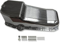 Polished Aluminum Finned Oil Pan Kit with Bolts and Plug G78085