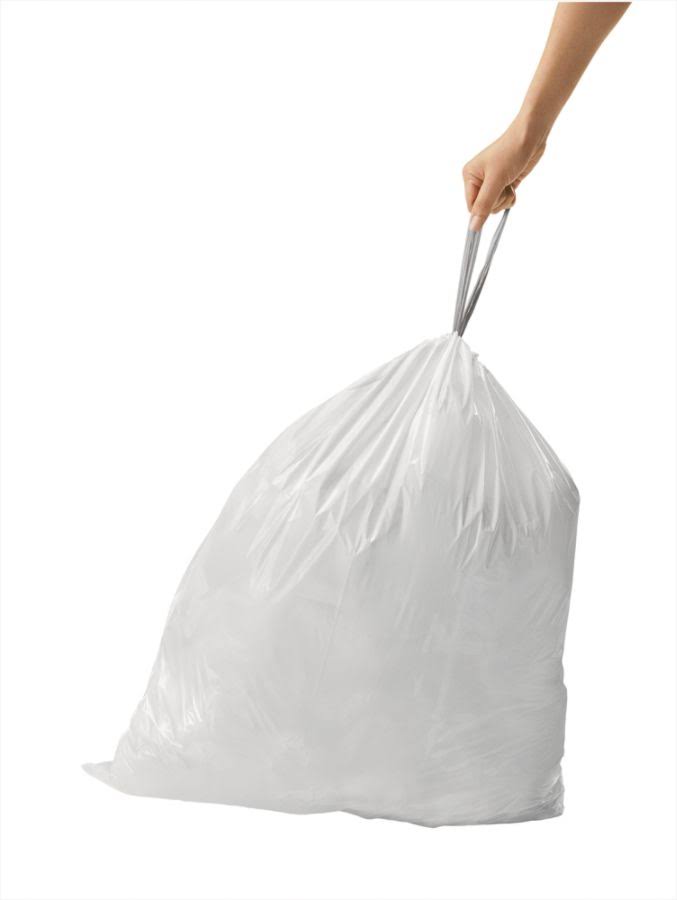 White 80 L Trash Can Liner P64784