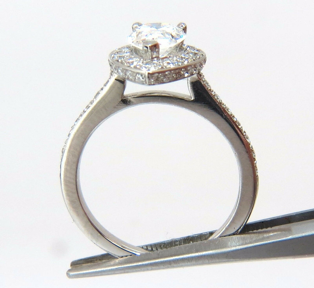 1.15ct Pear Shape Diamond Ring with 1.00ct Round Accents Platinum R3965