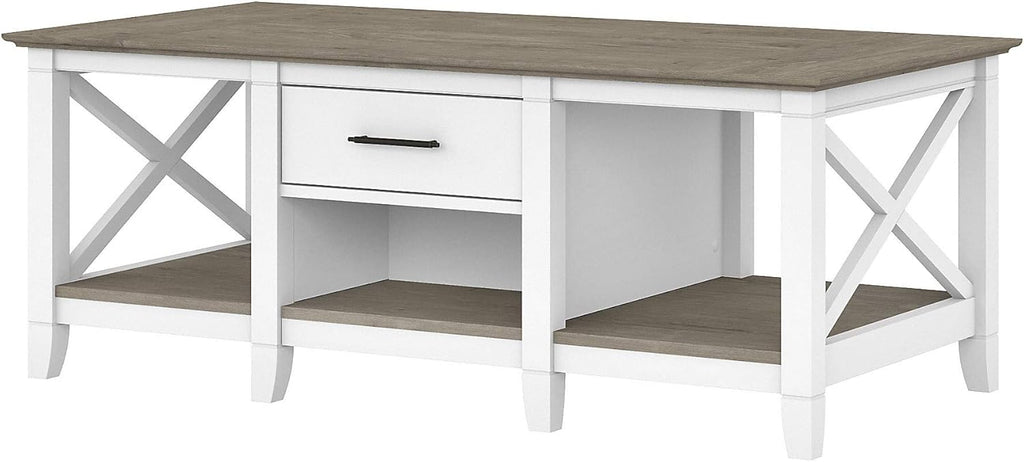 Cape Cod Gray Coffee Table with Storage A2633