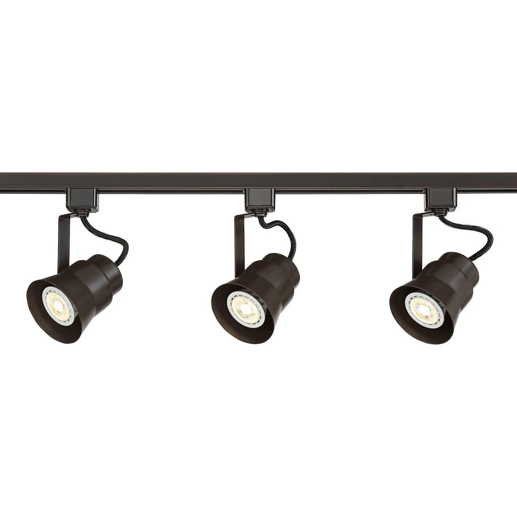 Bronze 3-Light LED Track Kit with Cord and Plug Connector Y183338