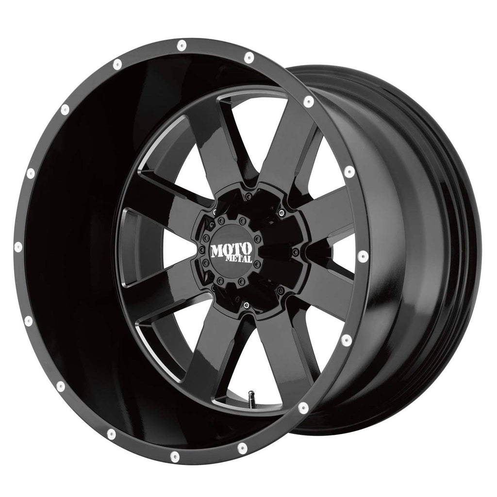 22x10 Gloss Black Milled Wheel S6209