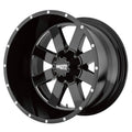 22x10 Gloss Black Milled Wheel S6209