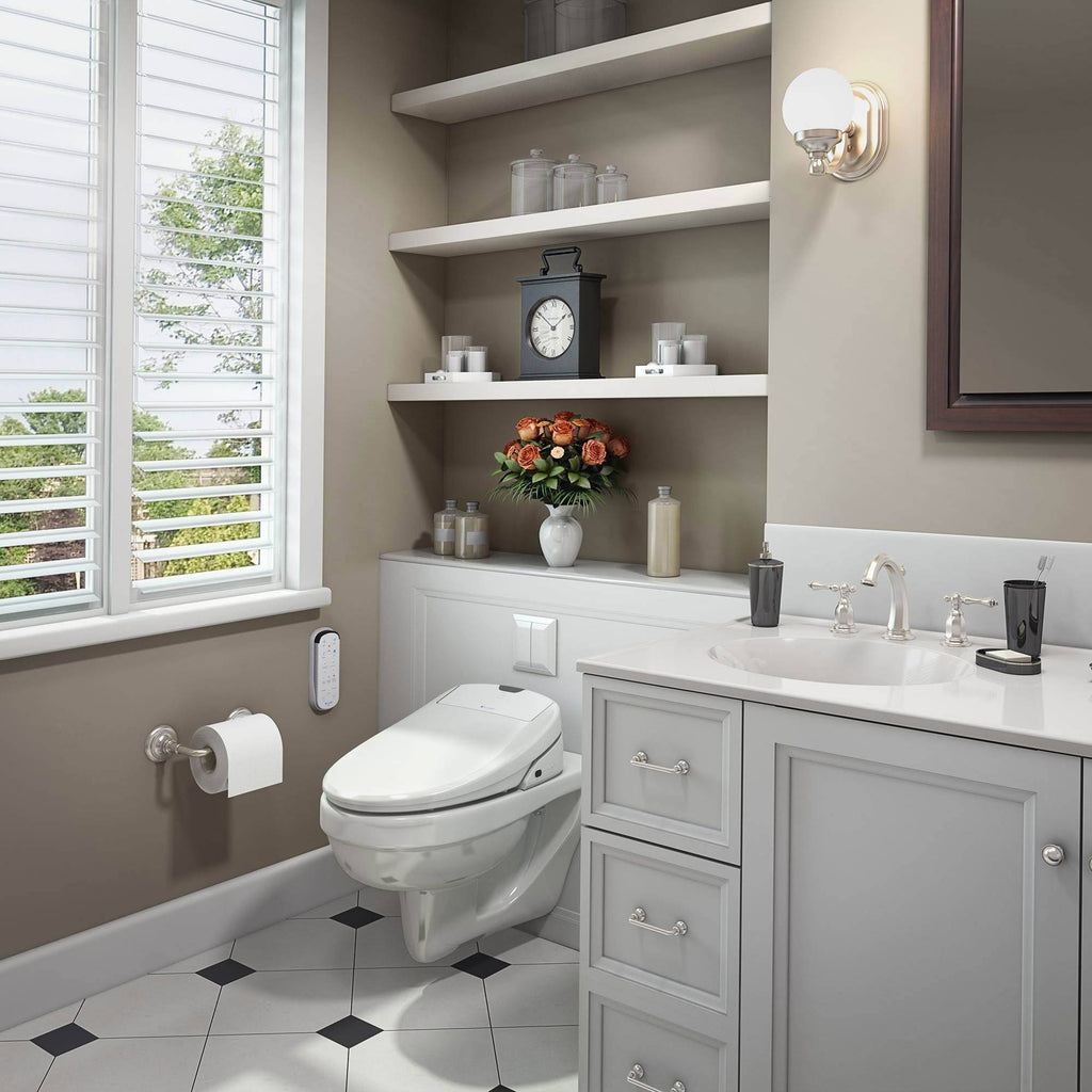 White Round Bidet Toilet Seat B975146