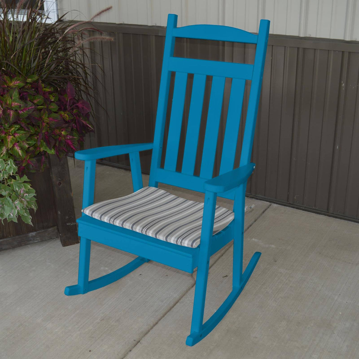 Caribbean Blue Porch Rocker Q8129
