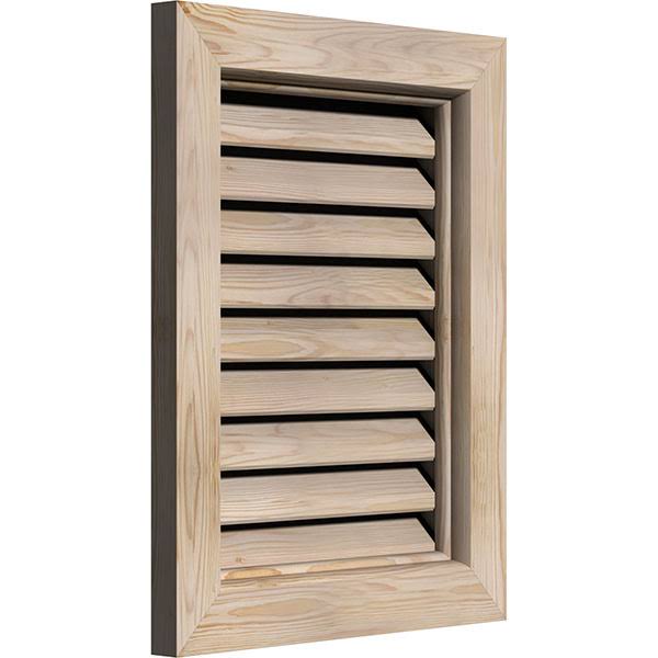 14-in W x 16-in H Vertical Gable Vent Unfinished Smooth Pine C6928
