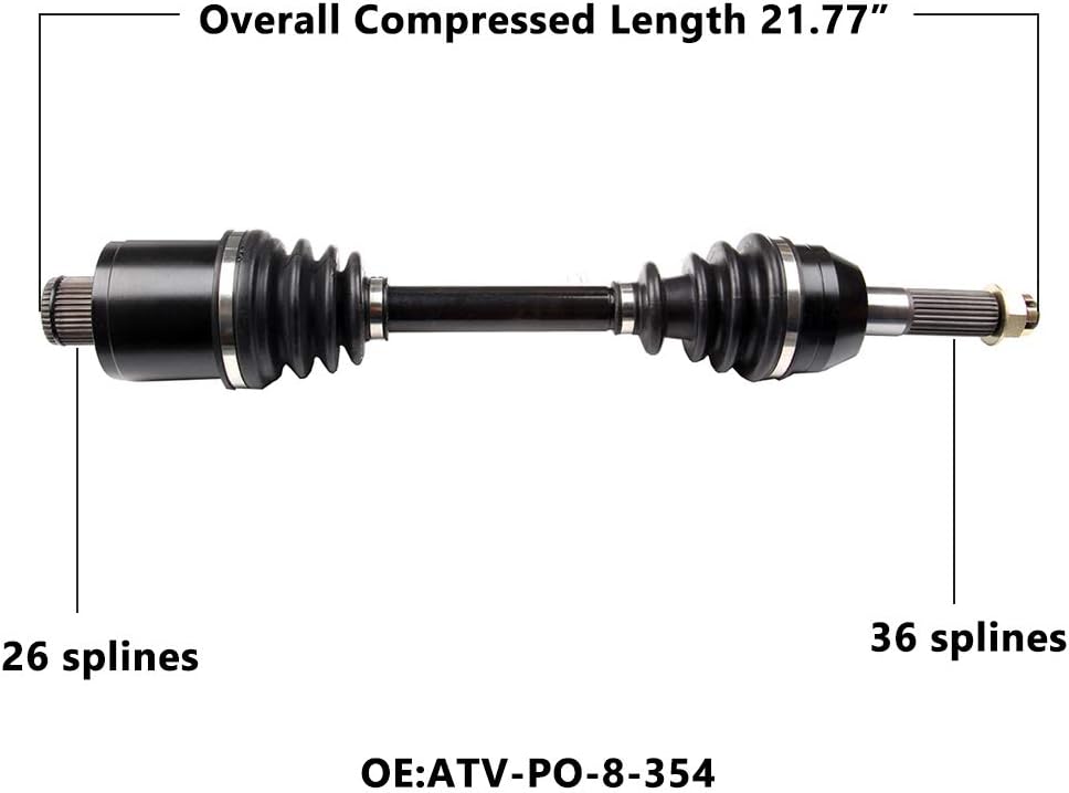 CV Axle Shaft Assemblies Pack of 2 W1878