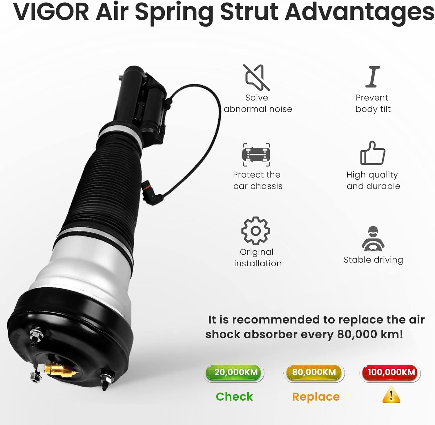 Front Air Strut Absorber Air Suspension Shock H5679