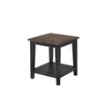 Greige & Black End Table K718