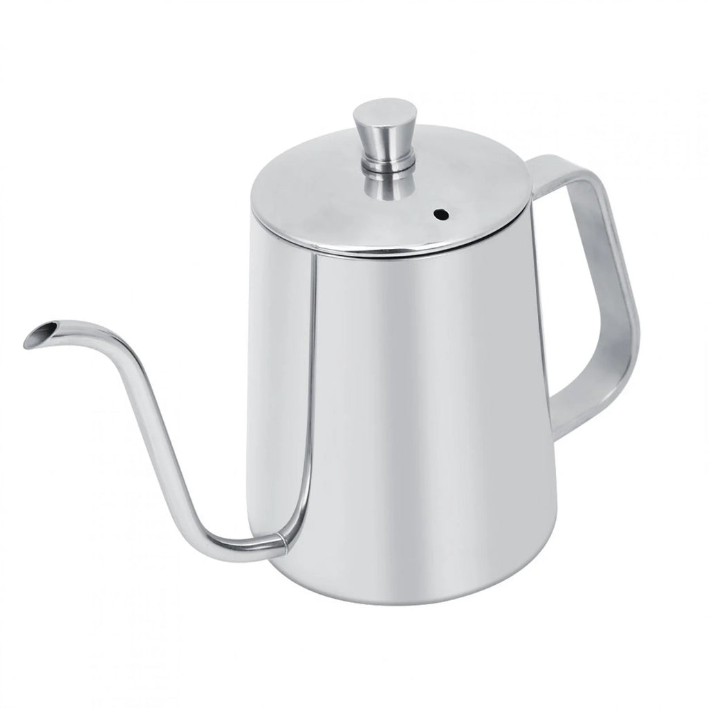 550ml Stainless Steel Gooseneck Coffee Pot Kettle with Lid V78285