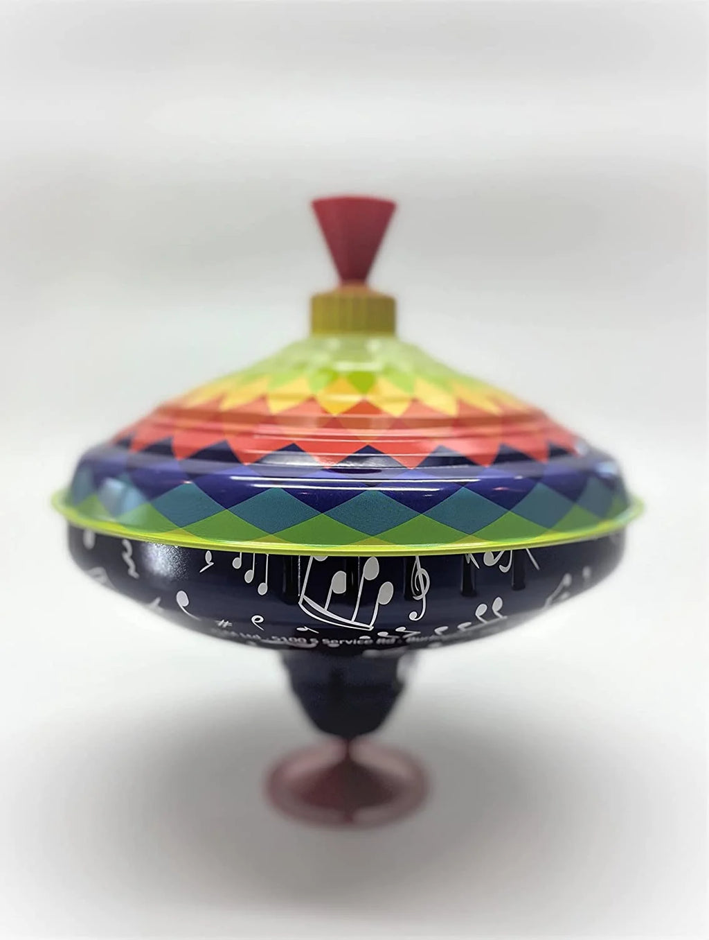 Multicolor Spinning Tin Top Toy, 9" x 9" x 9", Ages 18 m+ X74466