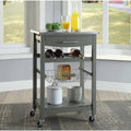 Kitchen Cart with Stainless Steel Top W8425