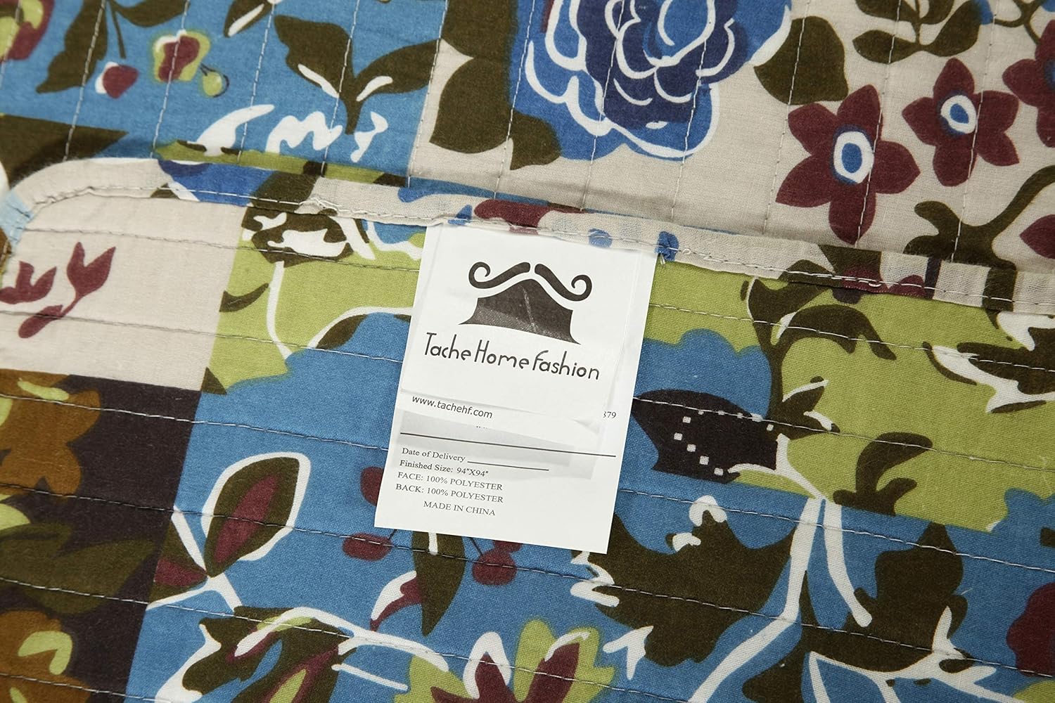 California King Lightweight Cotton Reversible Bedspread Set G39455