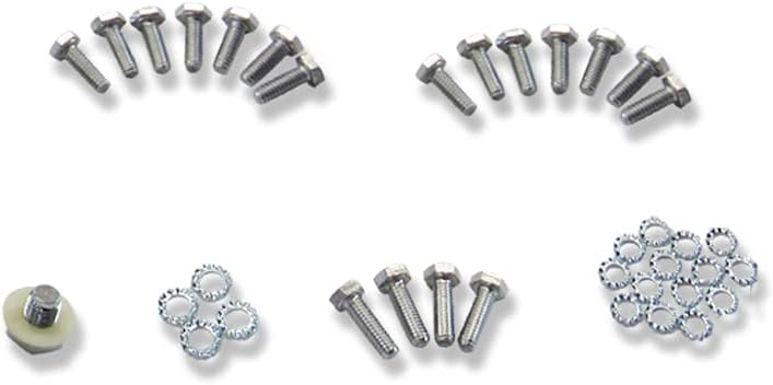 Polished Aluminum Finned Oil Pan Kit with Bolts and Plug G78085