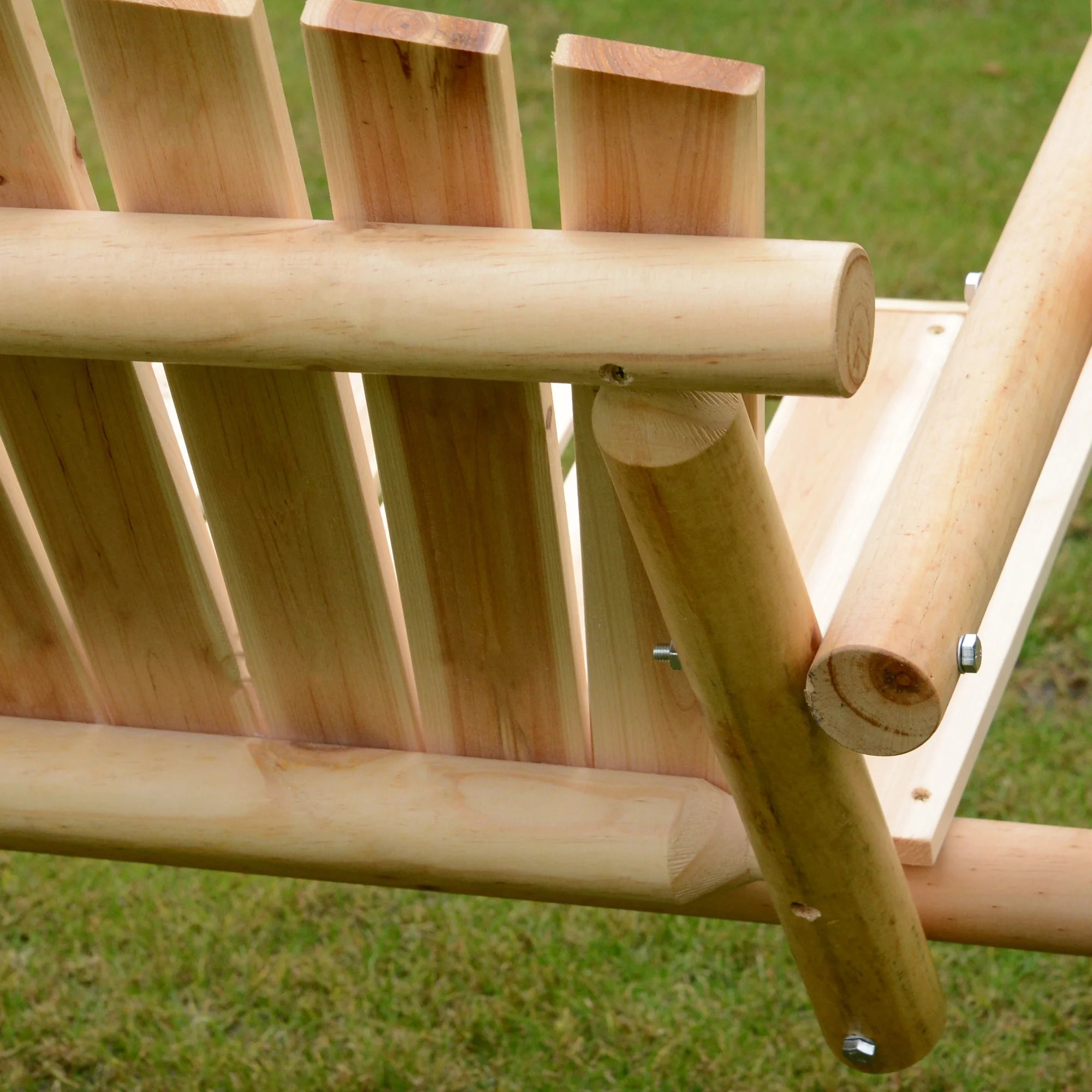 Natural Wooden Porch Swing Bench M533