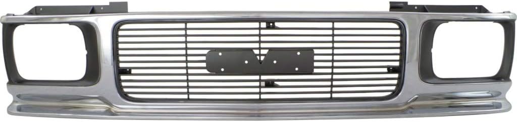 Chrome Shell Grille Assembly with Painted Gray Insert K64043