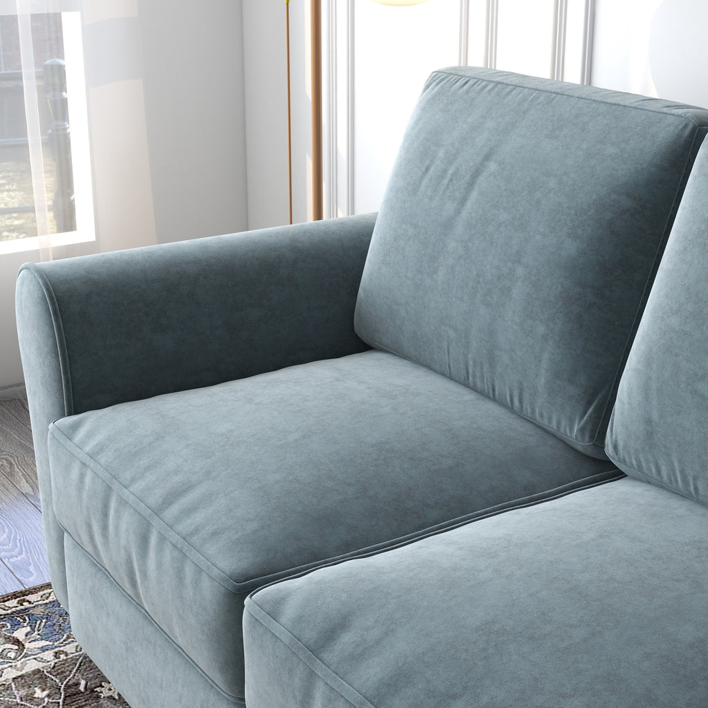 Grey Velvet Loveseat Sofa Covers O8189