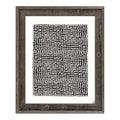 Black on White 20 x 30 Barnwood Framed Canvas F5964