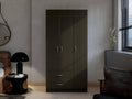 3 Door Armoire Espresso F1701