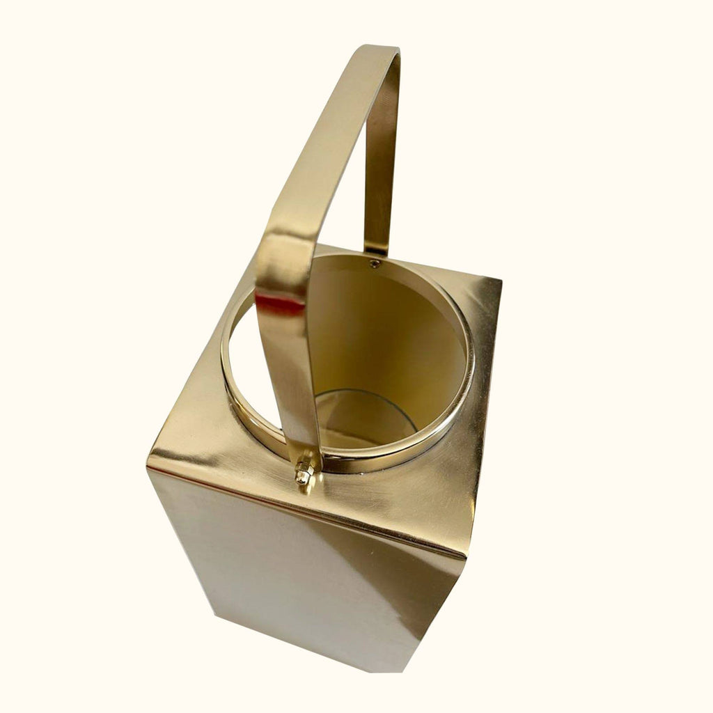 Gold and Clear Candle Holder N810