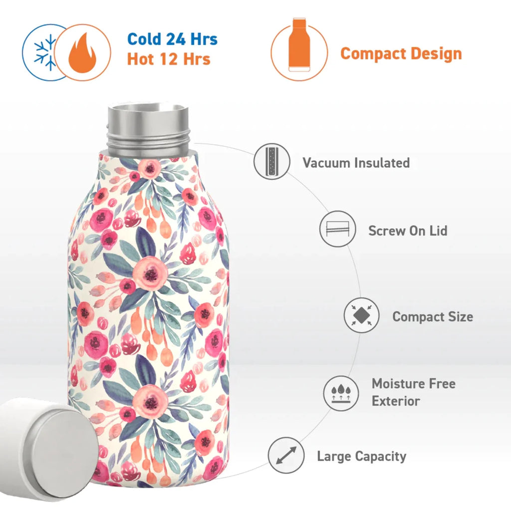 Insulated Double Walled Stainless Steel Bottle 16 Ounce N1479