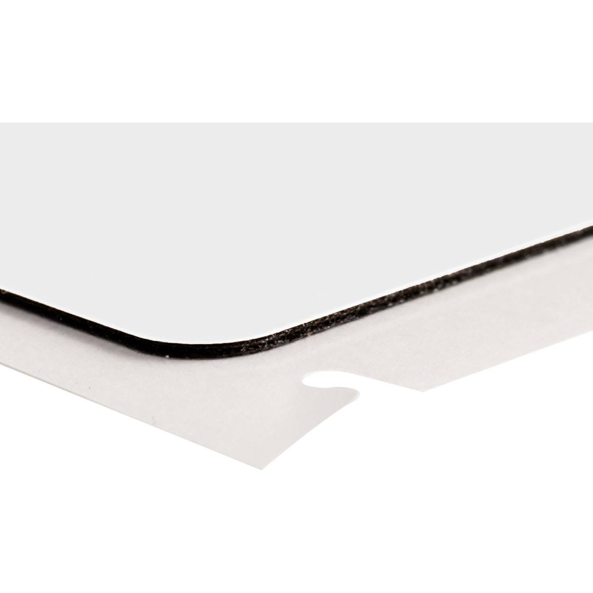 White Raised Profile Label, 3.000 in. M5339