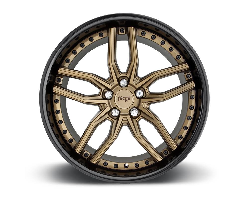 Bronze w/ Gloss Black Lip 1-Piece Cast Wheel 20x9 5x120 35mm O4969