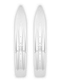 Pair of White Snowmobile Skis H784
