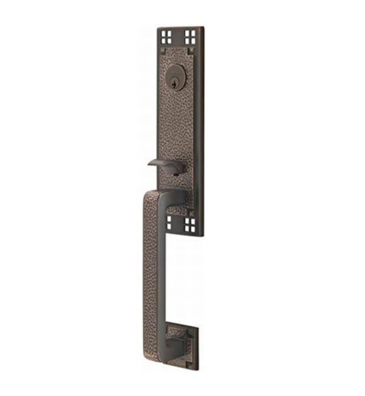 Satin Nickel Crystal Knob Tubular Handleset Y26413