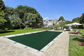 Green Rectangle Winter Pool Cover I214