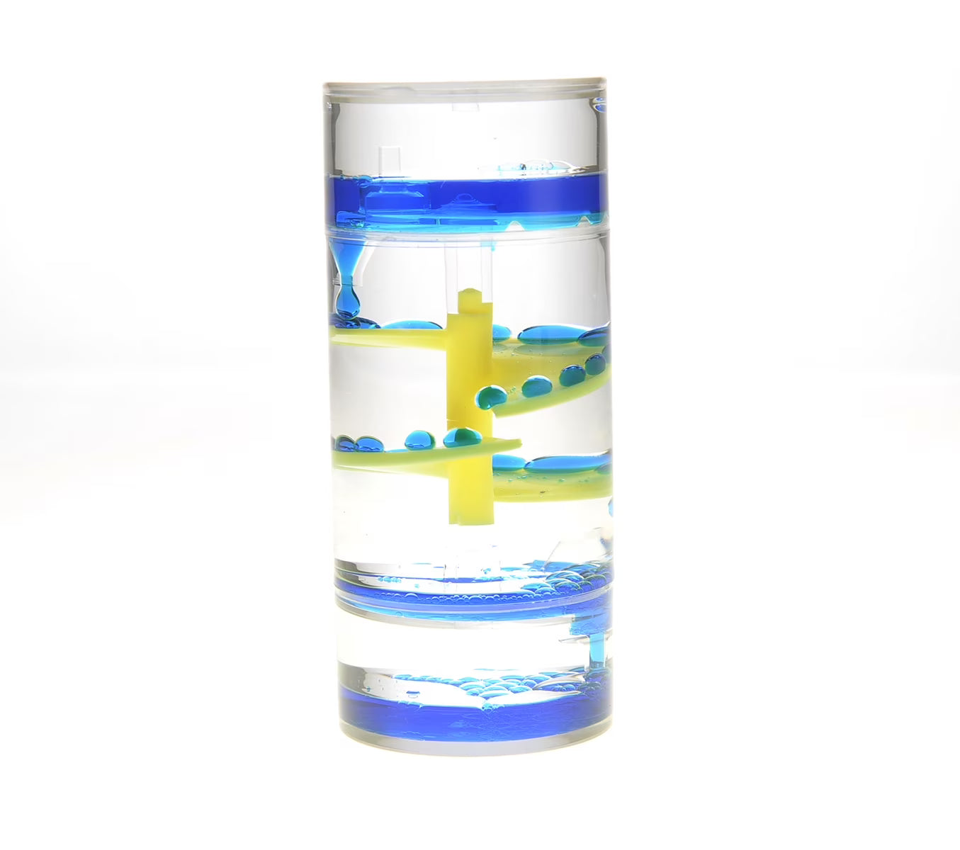 Blue Spiral Cylinder Motion Bubbler R371862