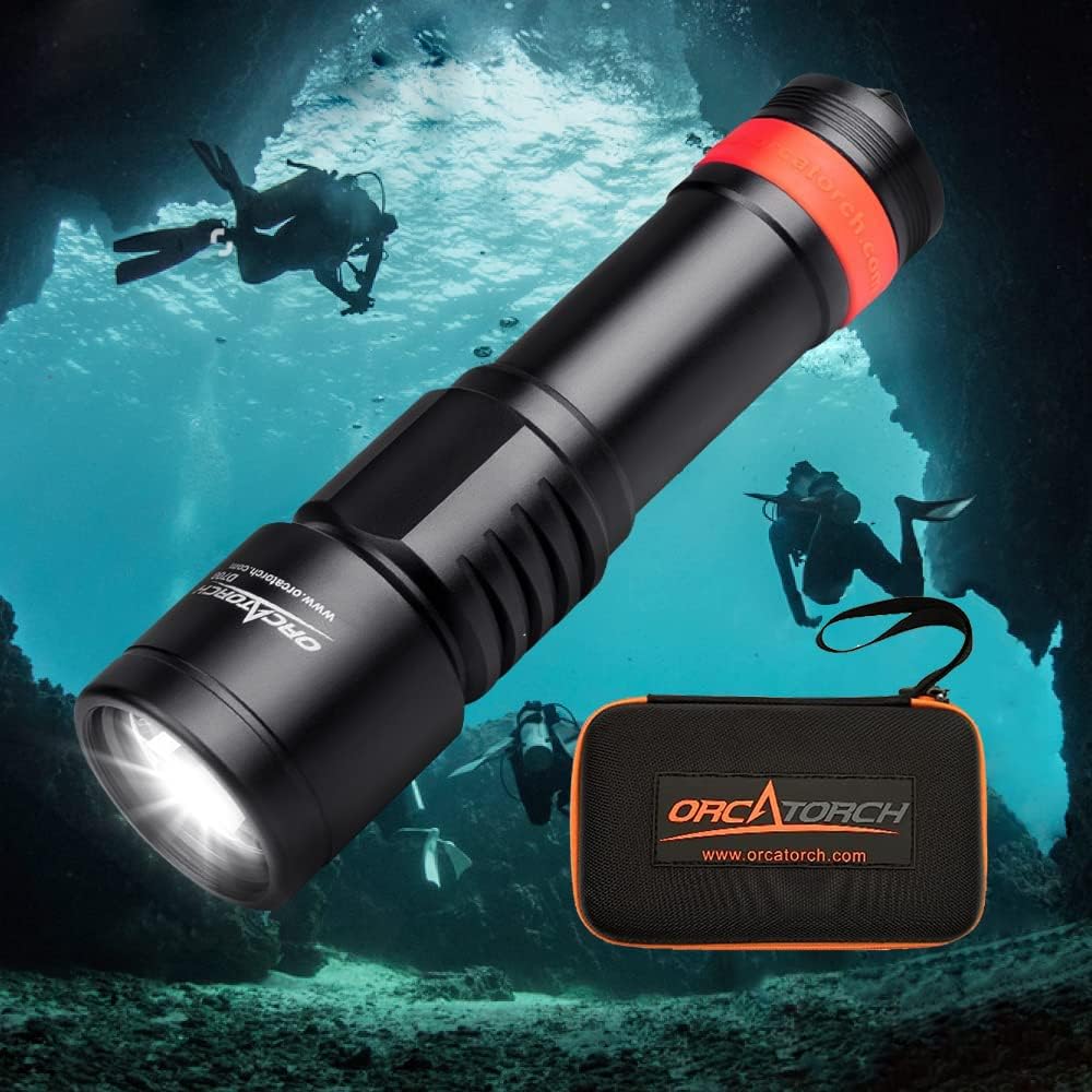 D700 Scuba Dive Light, 1700 Lumens Underwater Flashlight E277091