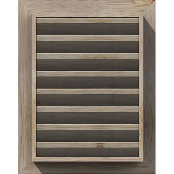 14-in W x 16-in H Vertical Gable Vent Unfinished Smooth Pine C6928