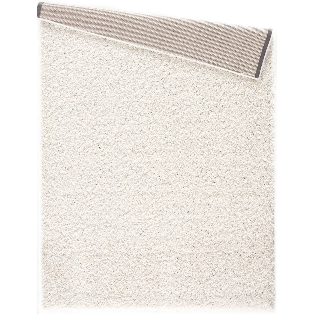 White Shag 5' X 7' Rectangular Rug Z488762