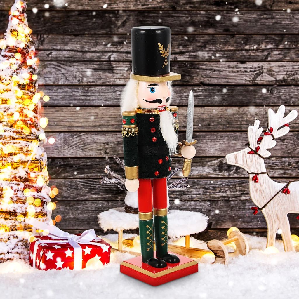 Wood Desktop Nutcracker Statue D937