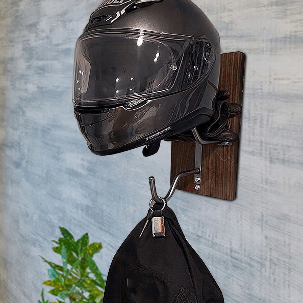 Motorcycle Helmet Rack & Jacket Hook M6056