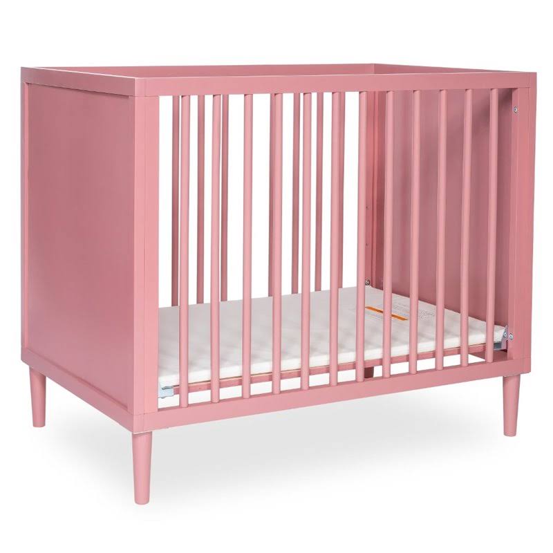 Rose 4 in 1 Mini Crib with Rounded Spindles H779