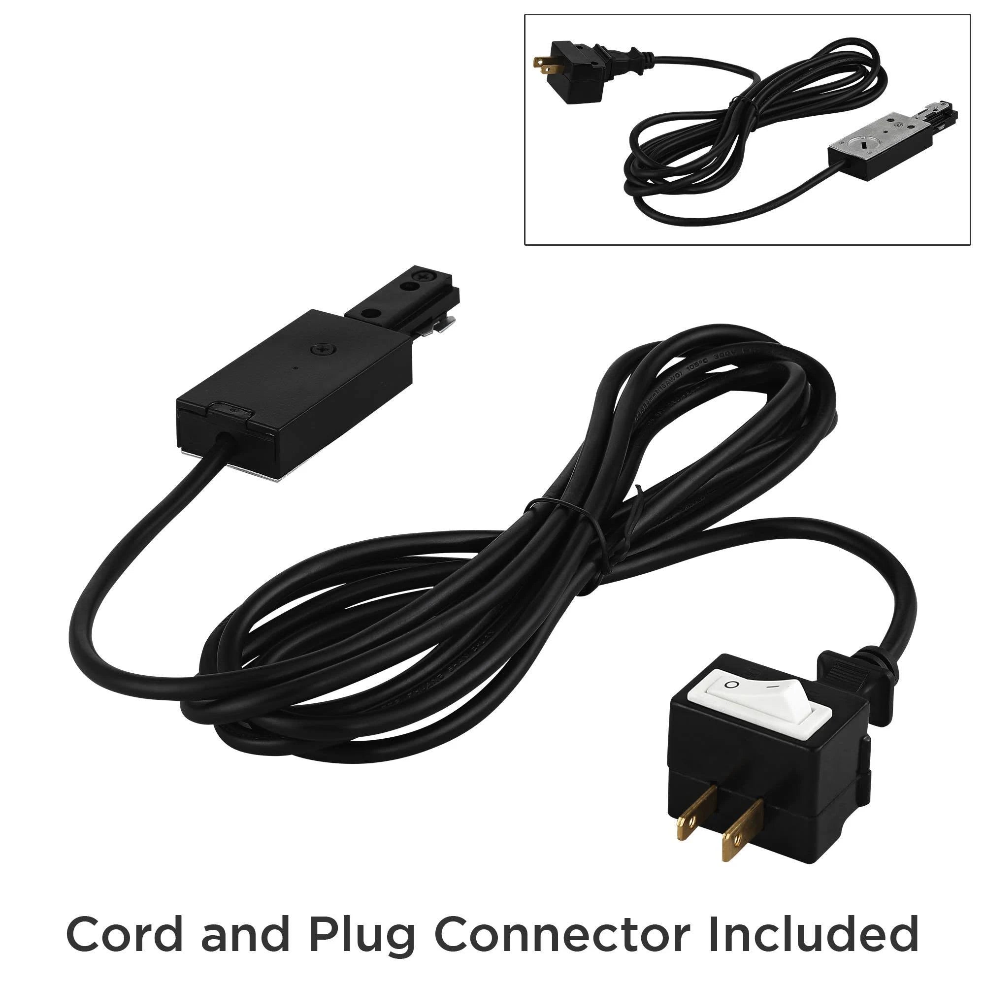 Bronze 3-Light LED Track Kit with Cord and Plug Connector Y183338
