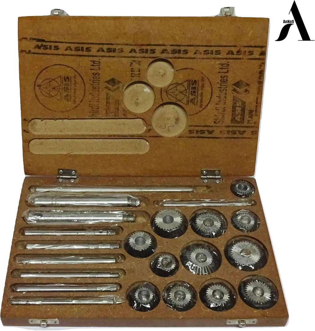 12 Pcs Valve Seat & Face Cutter Set in Wooden Case S9982