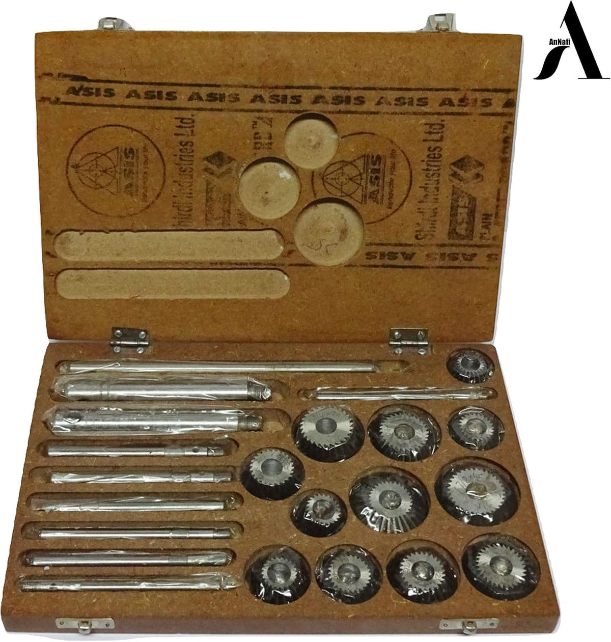 12 Pcs Valve Seat & Face Cutter Set in Wooden Case S9982