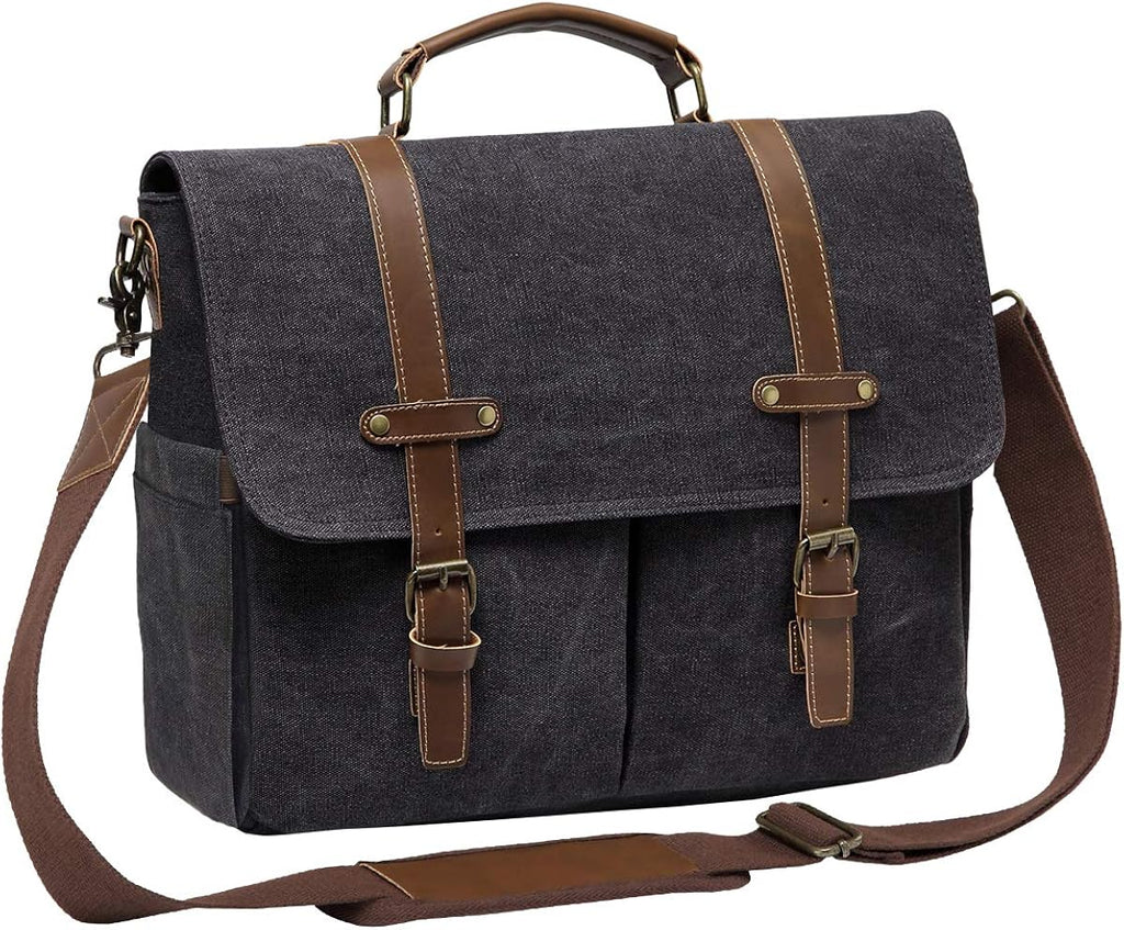 15.6 Inch Waterproof Canvas Messenger Laptop Bag M100