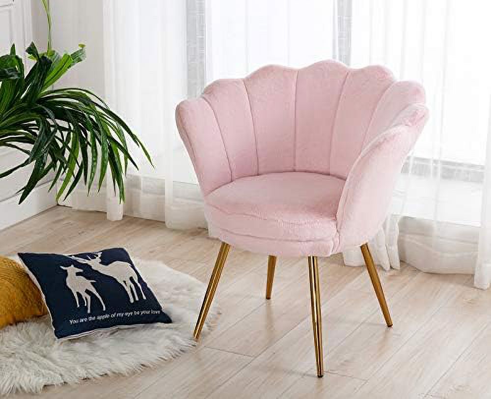 Velvet Accent Arm Chair with Black Metal Legs N762