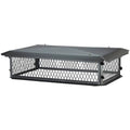 Black Galvanized-Steel Chimney Cap 14 inch x 14 inch S34854