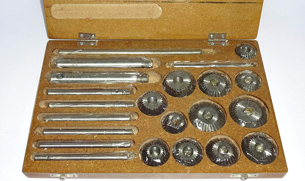 12 Pcs Valve Seat & Face Cutter Set in Wooden Case S9982