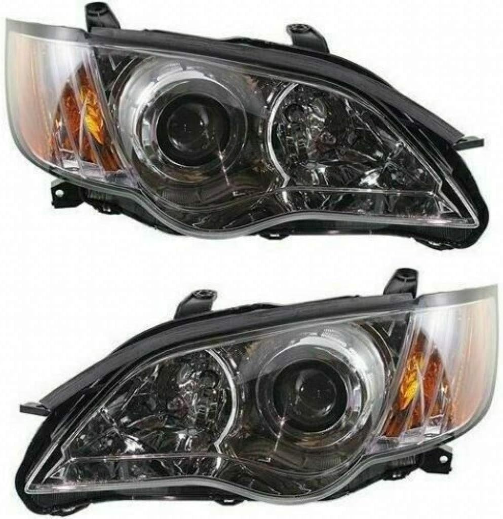 Headlight Assembly Pair for Subaru Legacy Outback 2008 2009 Q139