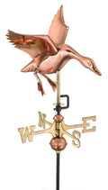 Polished Copper Roof-Mount Landing Duck Weathervane K335118