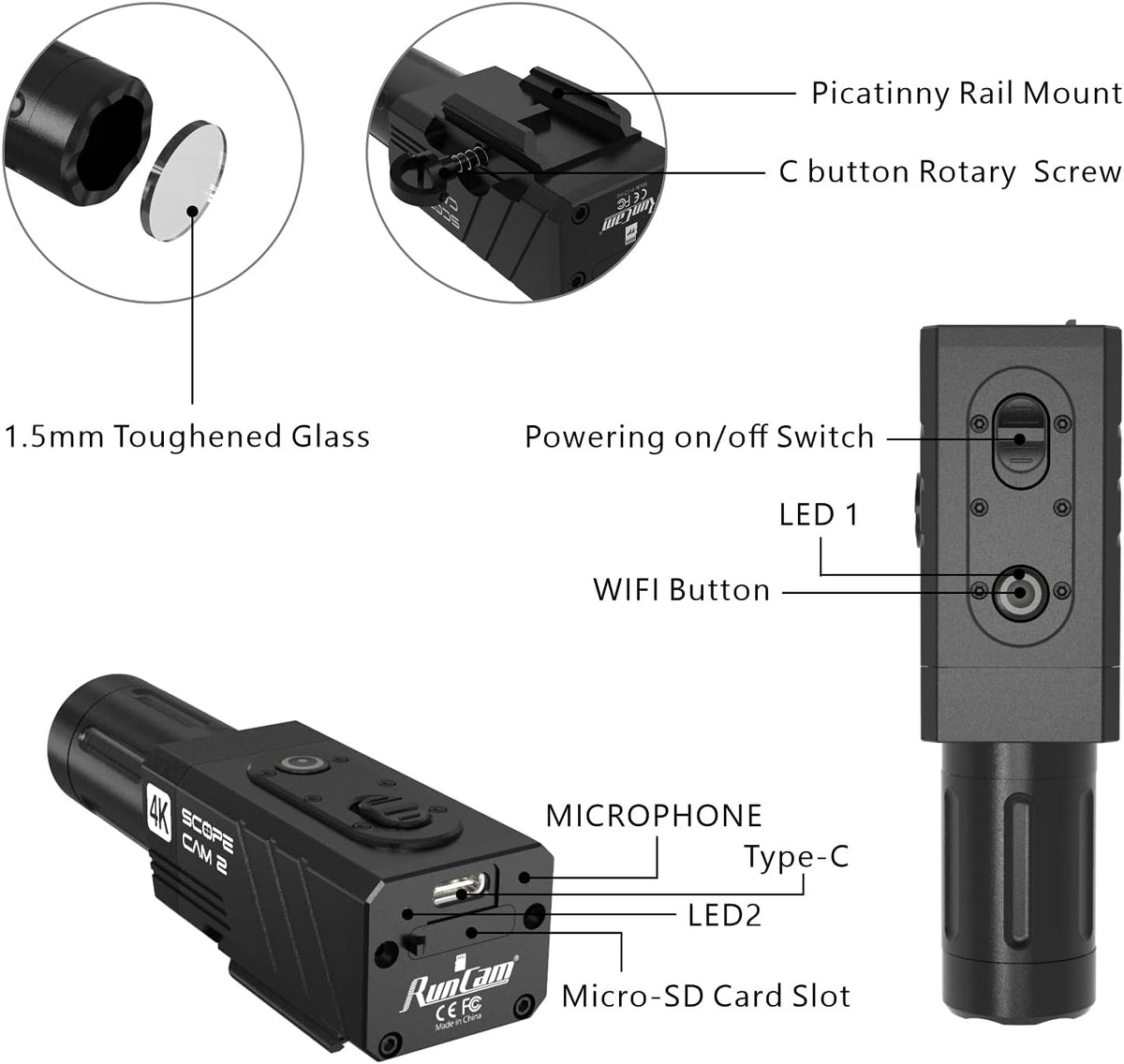 4K Waterproof Mini Video Camera with WiFi R8572