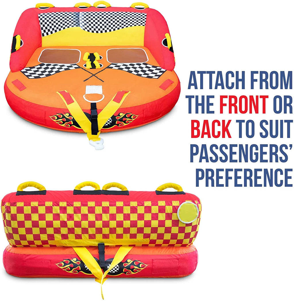 Red Towable Water Tube, 2 Seats J18900